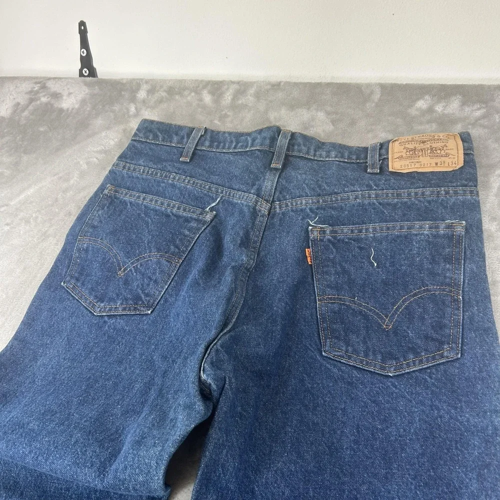 Vintage Levi's 517 Jeans Mens 38x31 Blue Med Wash Regular Bootcut Denim USA